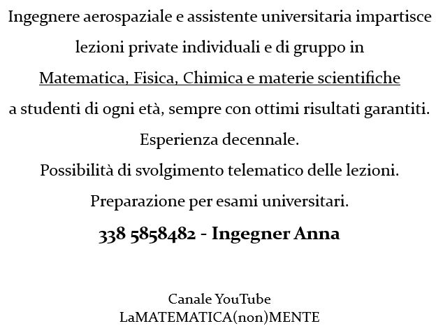 5303894  aiuto per lezioni dimatematica