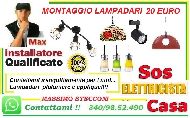 5323617  Montaggio assistenza lampadari