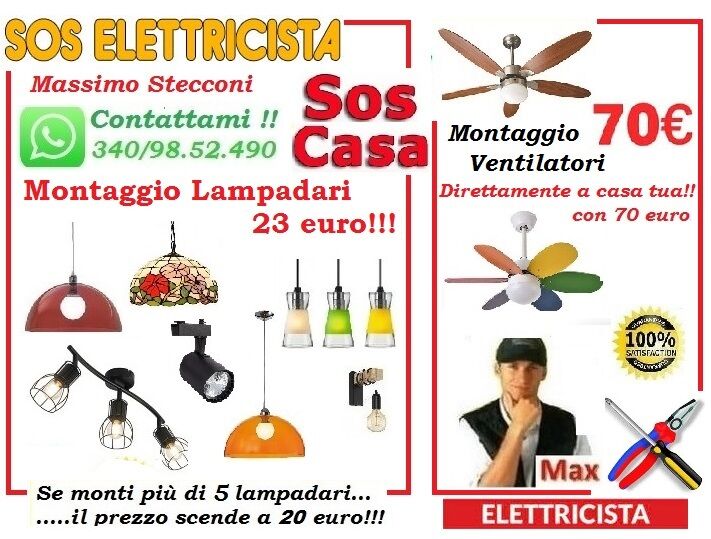 5171801 Montaggio lampadario applique e